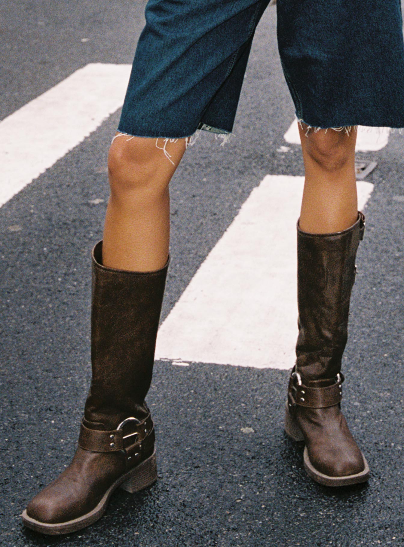 Buckle Down Boots Brown-Vipp Girl