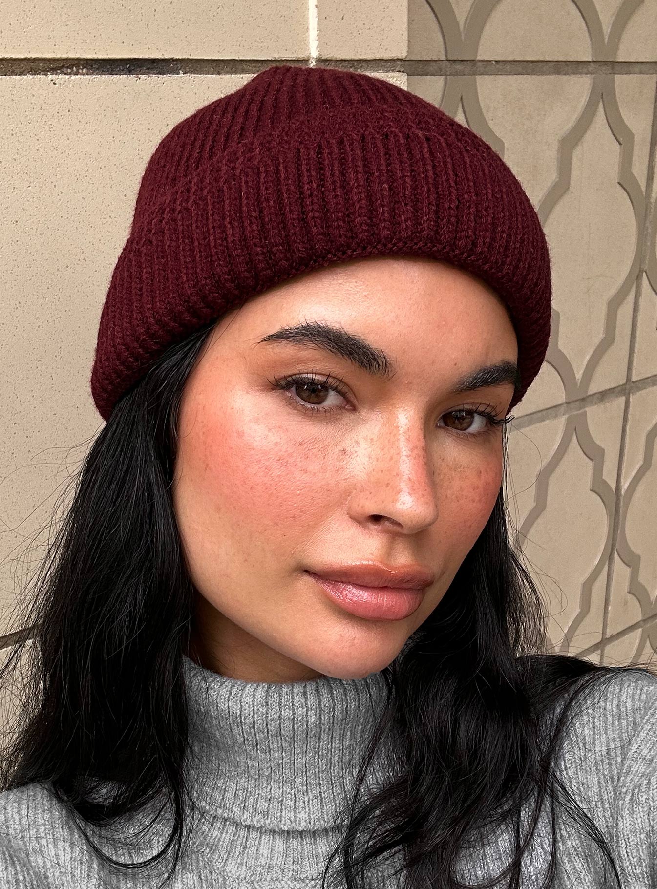 Camdyn Beanie Maroon-Vipp Girl