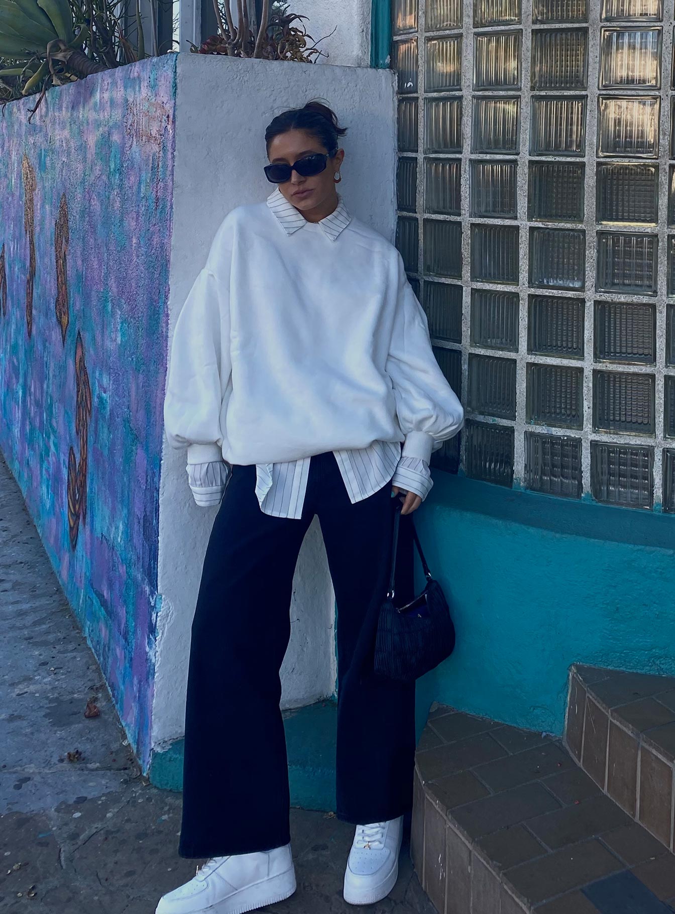 Corrie Sweater Mini Dress White-Vipp Girl