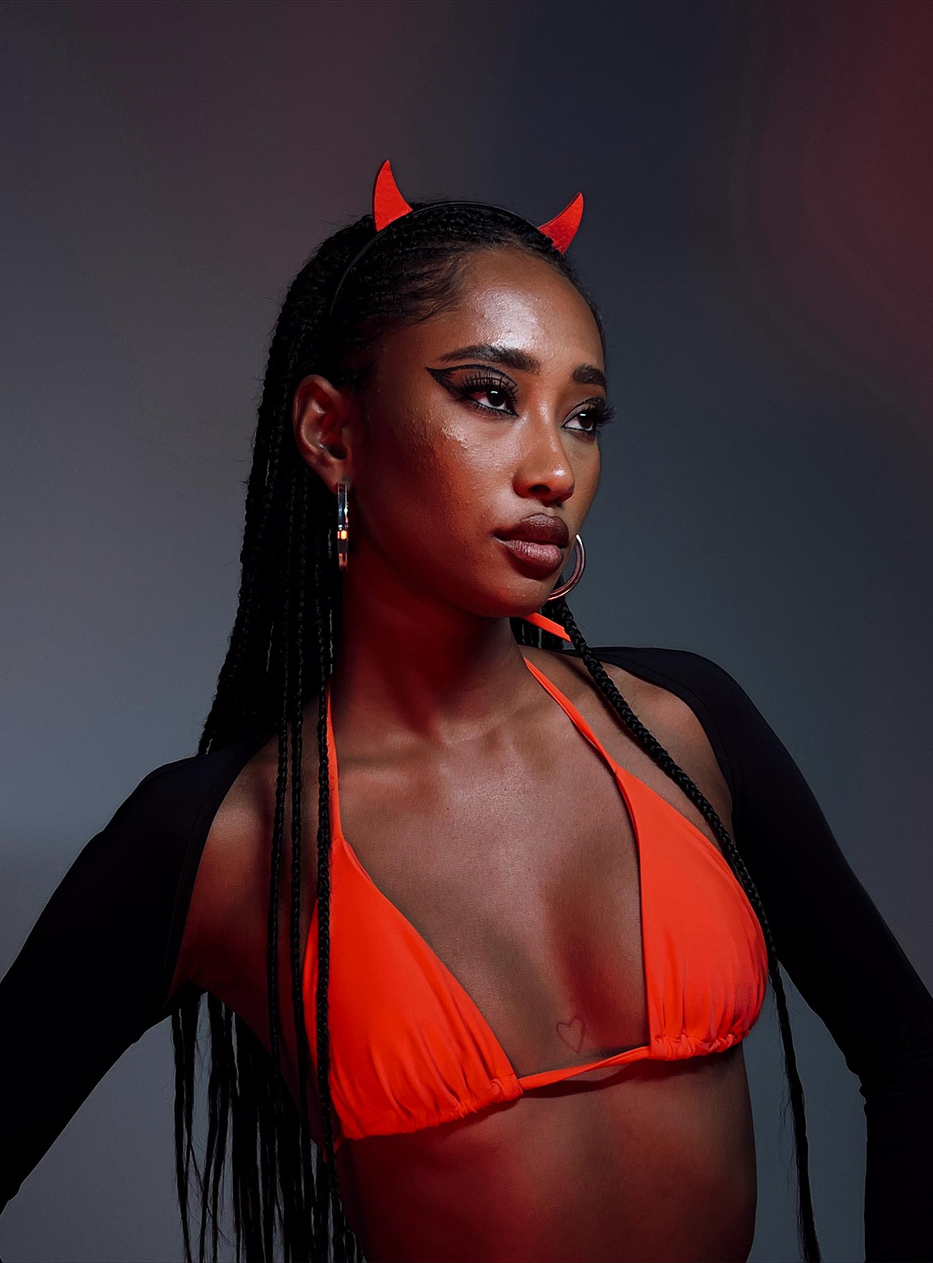 Dare Devil Costume Headband Red-Vipp Girl