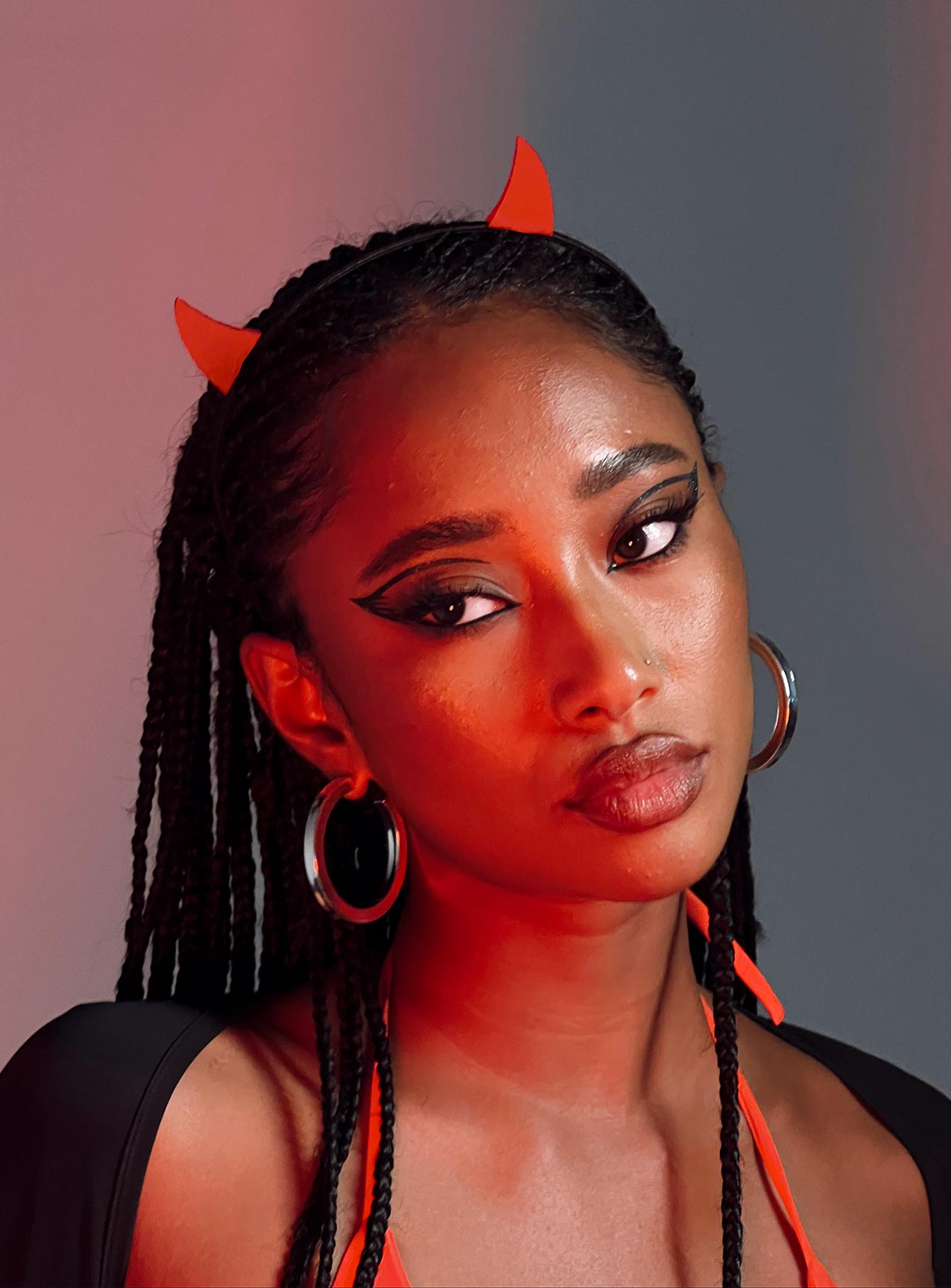 Dare Devil Costume Headband Red-Vipp Girl