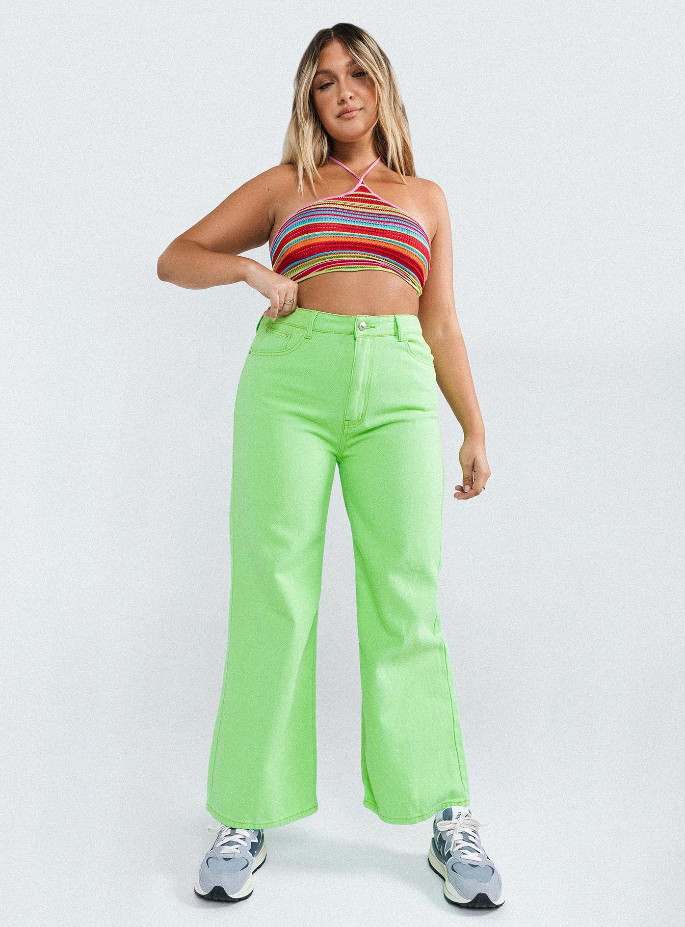 Denver Denim Jeans Lime Green-Vipp Girl