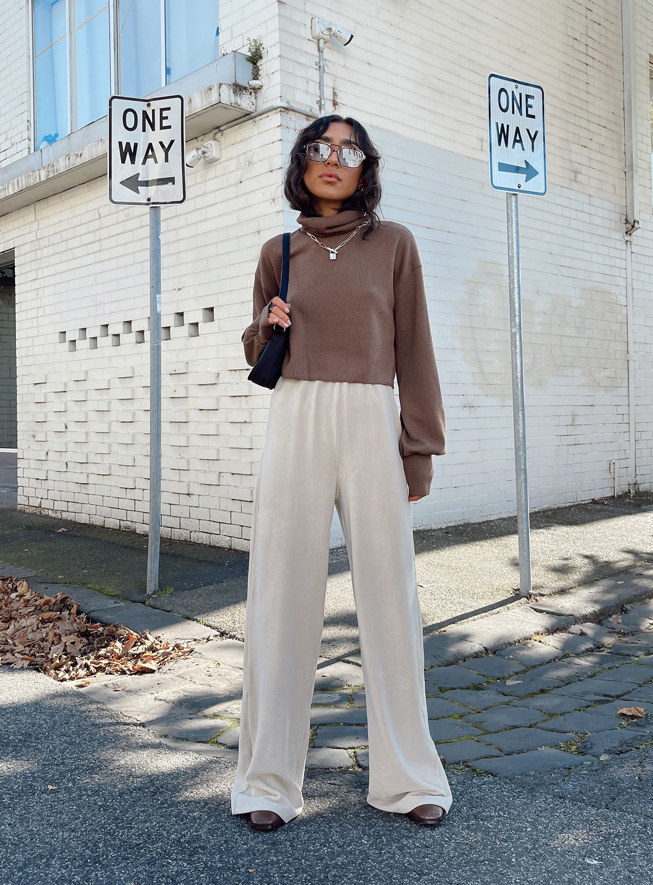 Motel Obeli Trouser Rib Cream-Vipp Girl