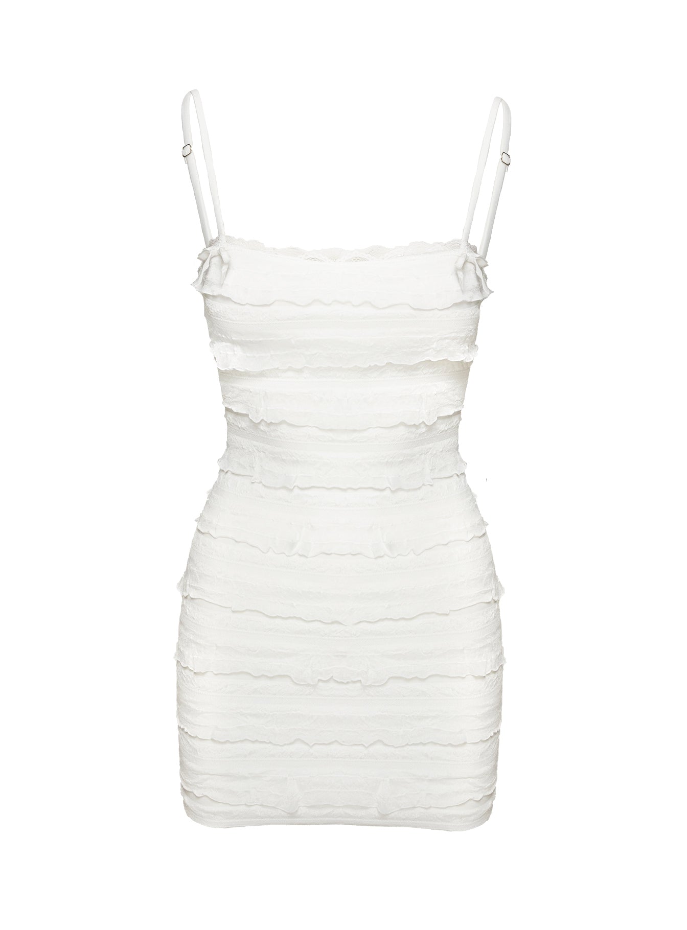 Gradine Mini Dress White-Vipp Girl
