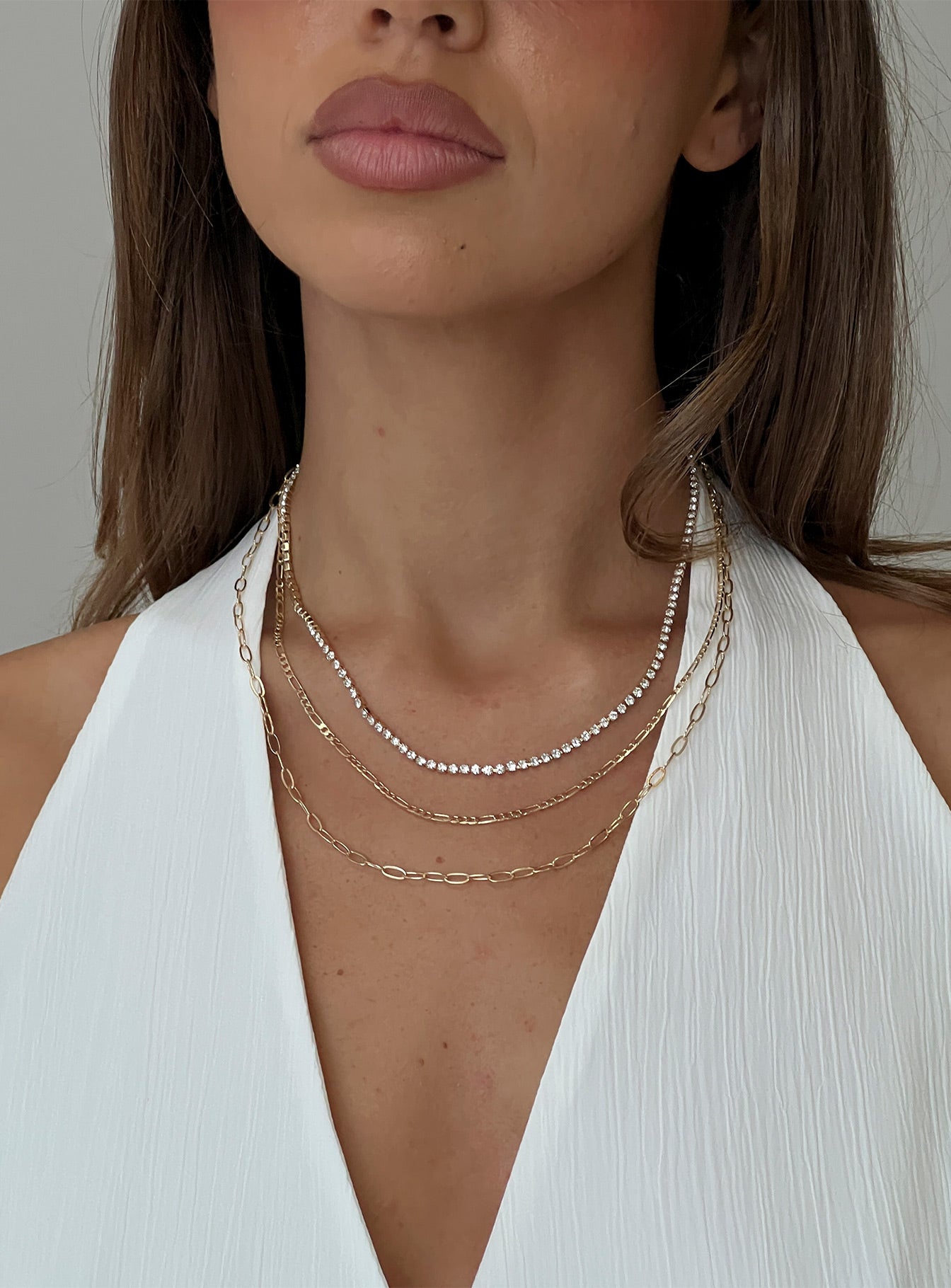 Gleaming Necklace Gold-Vipp Girl