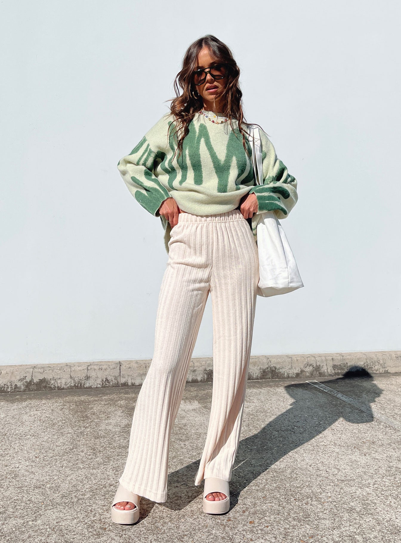 Katie Oversized Sweater Green-Vipp Girl