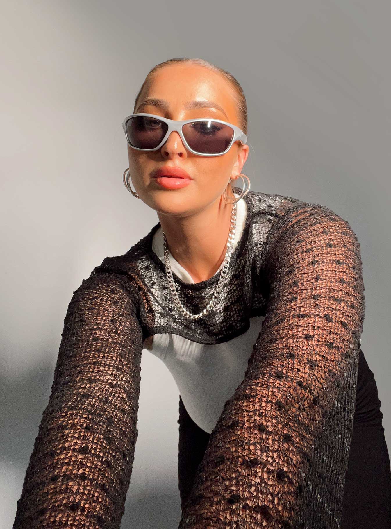 Kodie Bolero Sweater Black-Vipp Girl