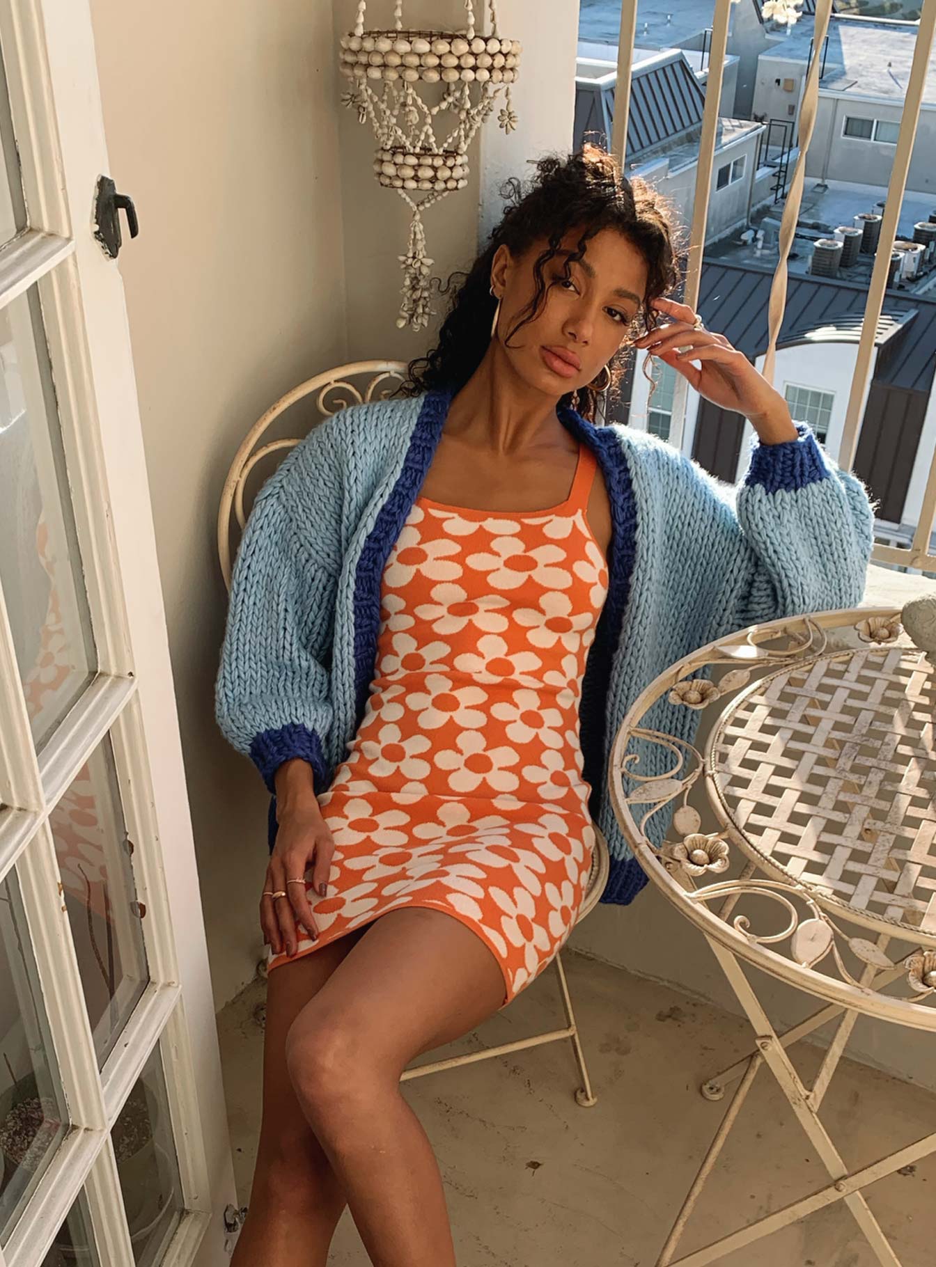 Lester Knit Cardigan Blue-Vipp Girl