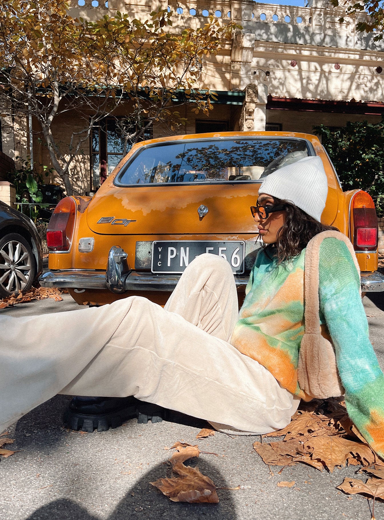 Motel Obeli Trouser Rib Cream-Vipp Girl