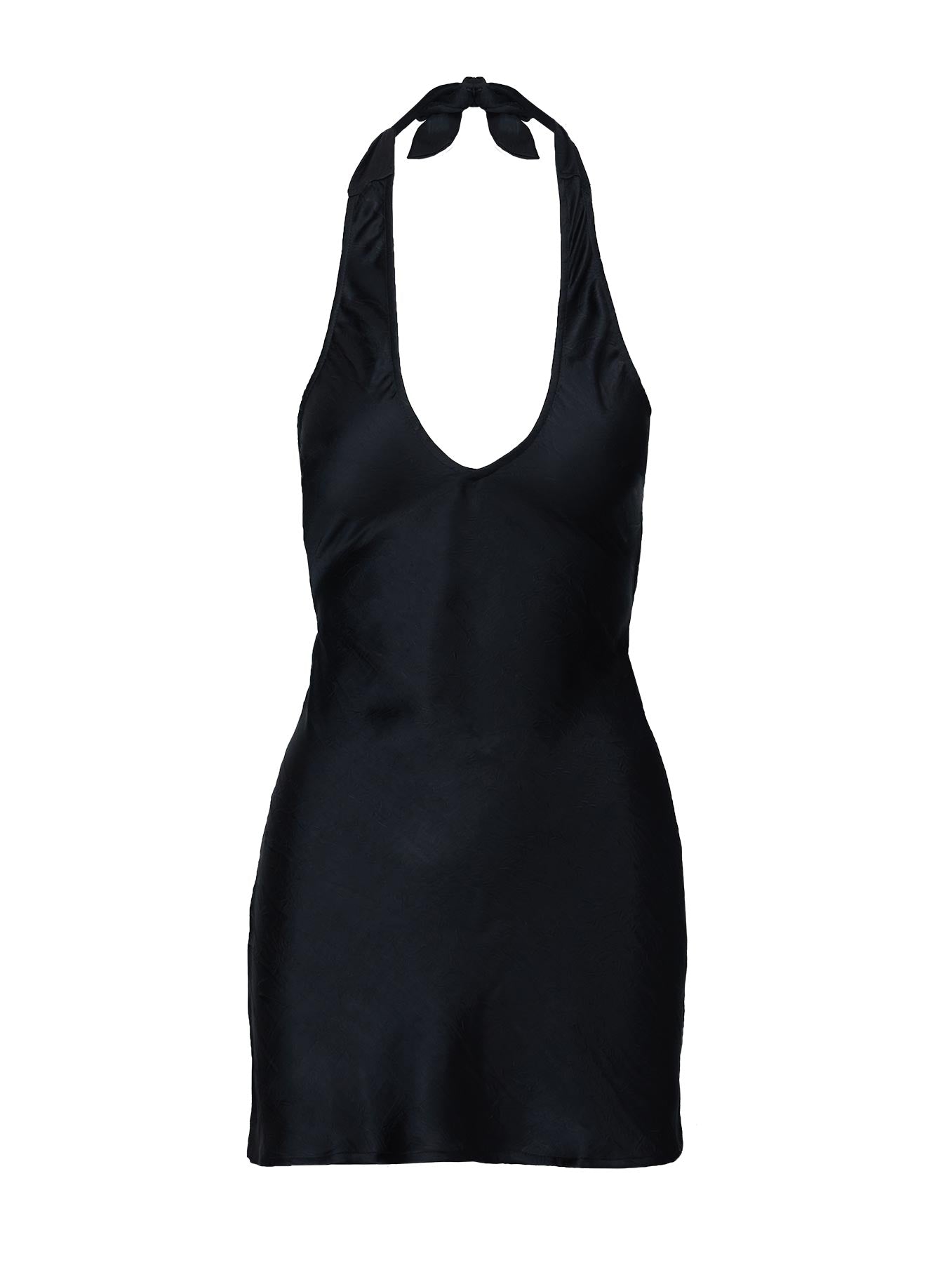 Mysteria Halter Mini Dress Black-Vipp Girl