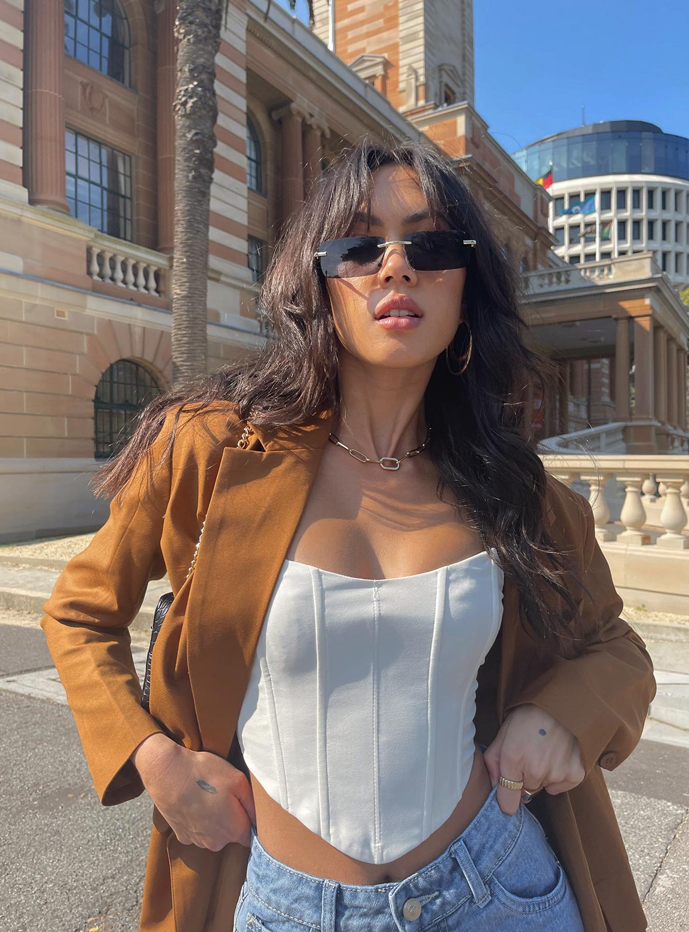 Maiya Strapless Top White-Vipp Girl