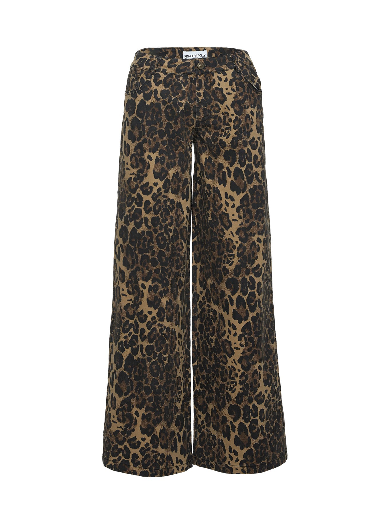 Pantar Low Rise Pants Leopard-Vipp Girl