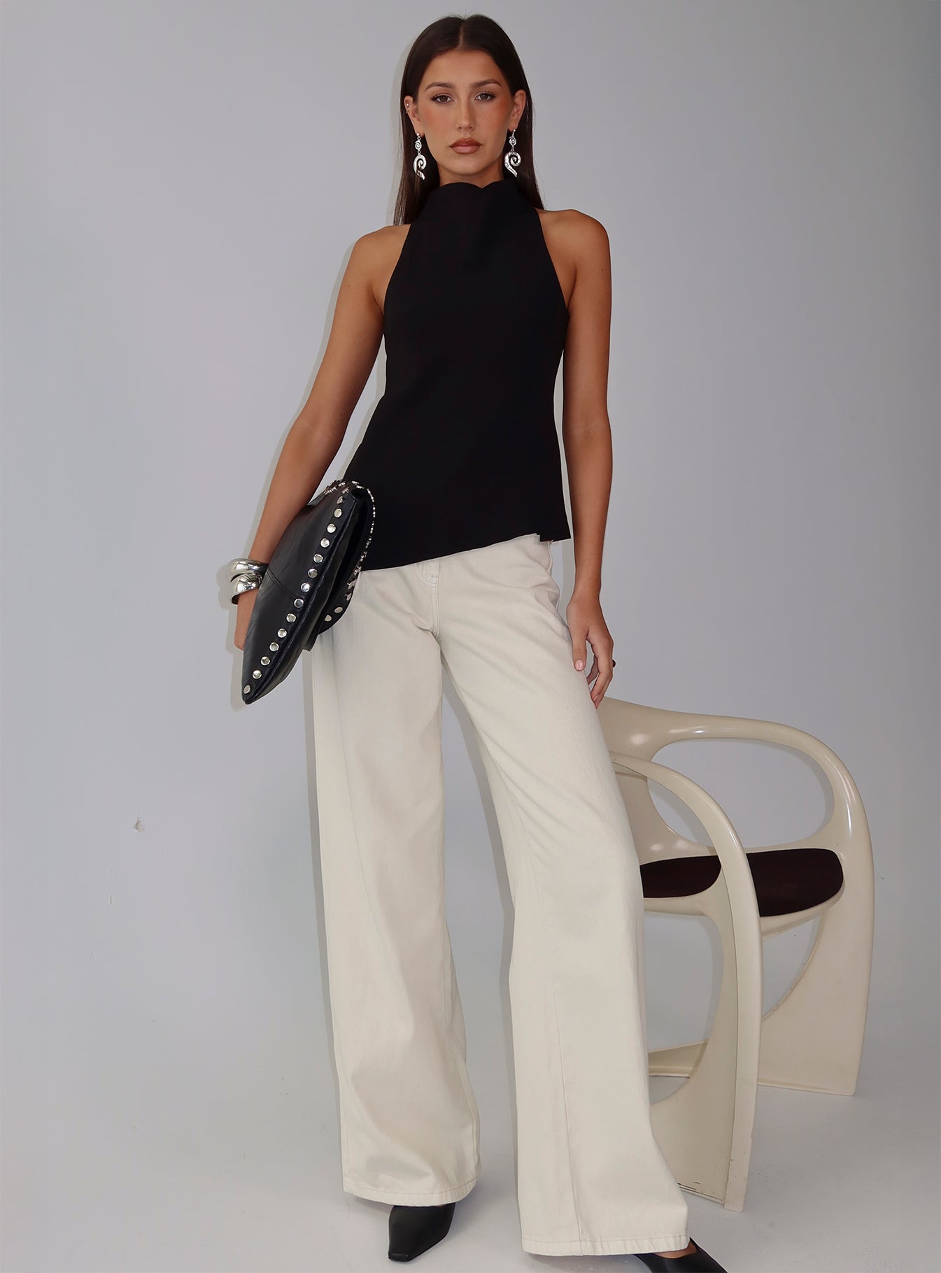 Days Get Dark Asymmetrical Top Black-Vipp Girl