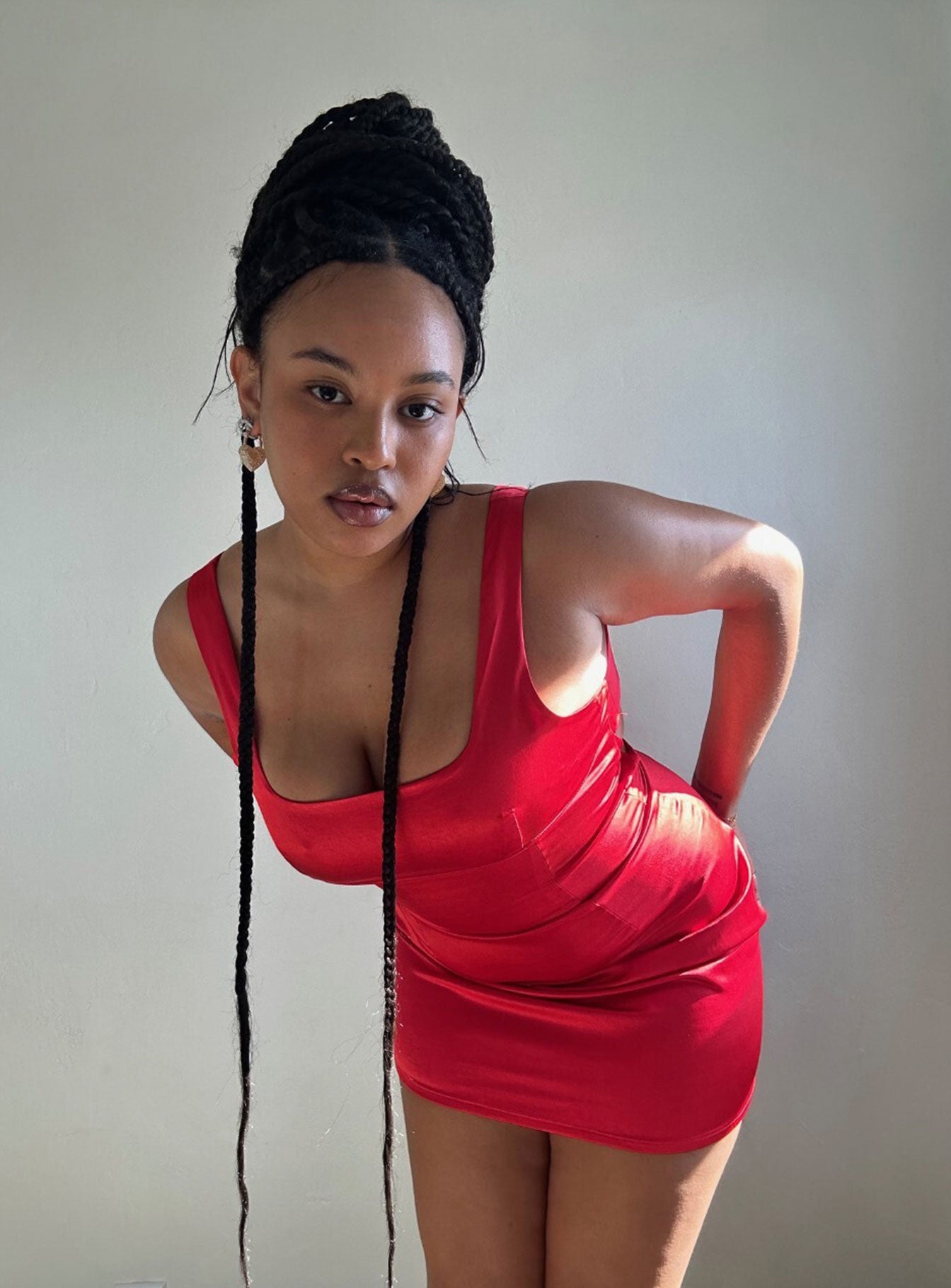 Cobie Mini Dress Red-Vipp Girl