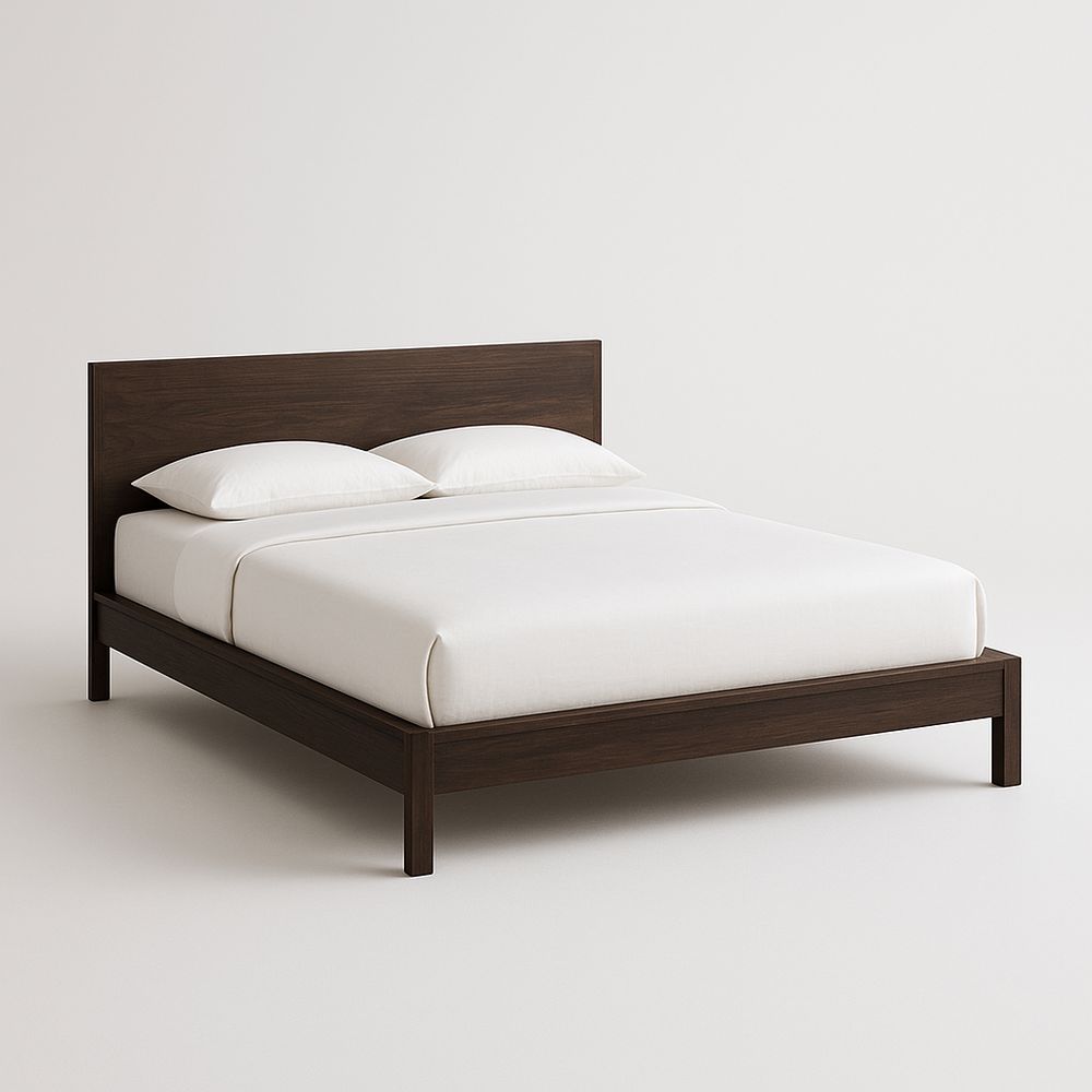 Lit en Bois Massif Noyer 200x160 cm