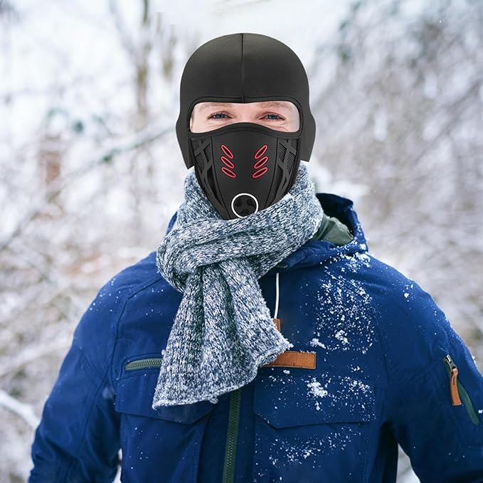 🔥 Poslední den – 49% SLEVA ❄️🚴♂️ Zimní jezdecká celotvářová maska – hřejivá balaklava proti mlze a smogu 🛡️🌫️