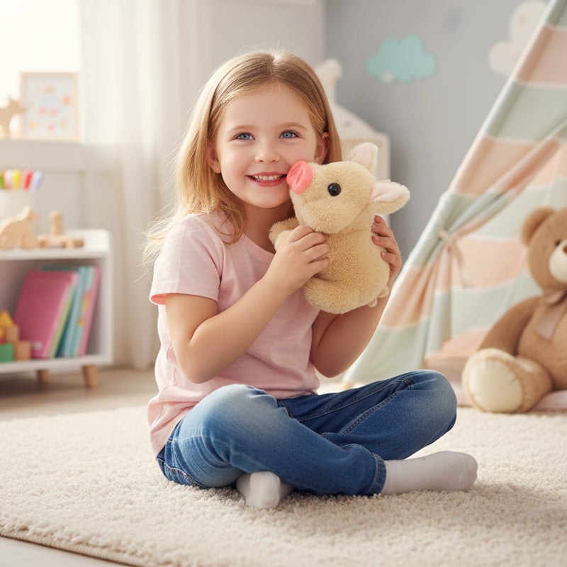 🎅Speciální vánoční nabídka – realistická plyšová elektrická prasátko – 🎁Nejlepší dárek