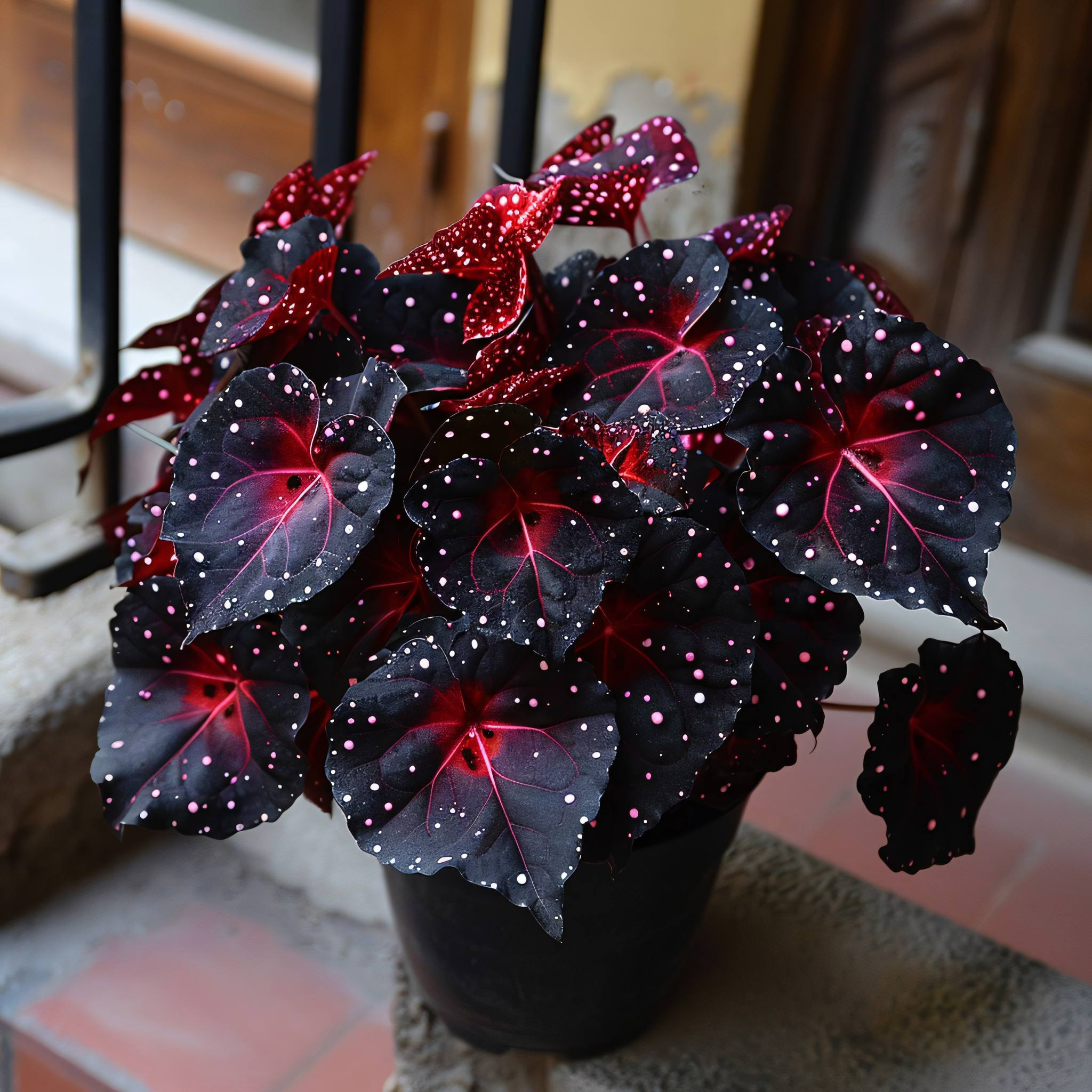 Rare Galaxy Polka Dot Begonia🌌☘️ - Interior Design, Foliage Plants ✨🏘️