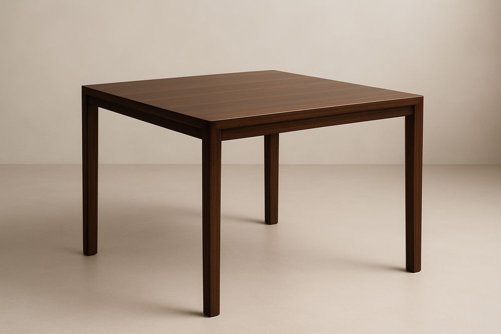 Table Carrée en Bois de Teck Marron 90x90x75 cm-Verdaflora