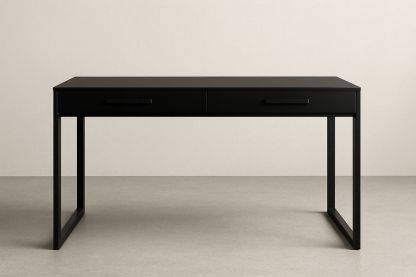 Bureau en métal noir avec tiroirs 120x50x75cm-Verdaflora