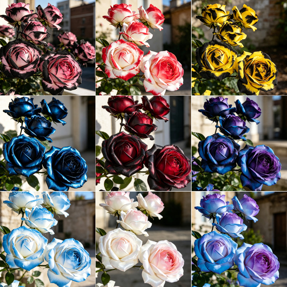 🌹Gradient Pearl Roses Seeds – Multi/Two-Tone Bloom Magic🌈