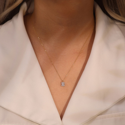 💎Luxury Solitaire Ideal Cut Moissanite Necklace✨