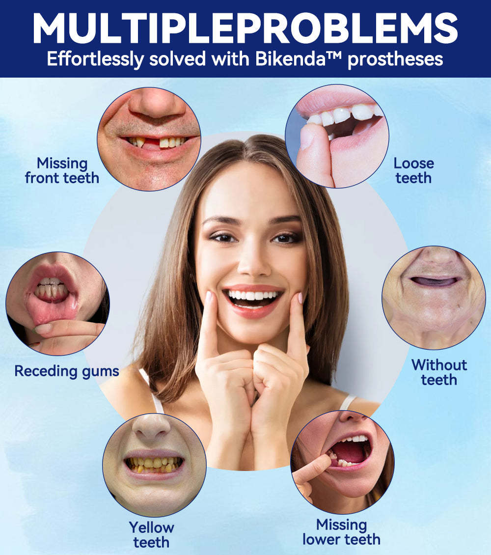 HAIMUZIL™ 🦷Комплект силиконови линийки за протези (съвместими с ADA и одобрени от зъболекари)