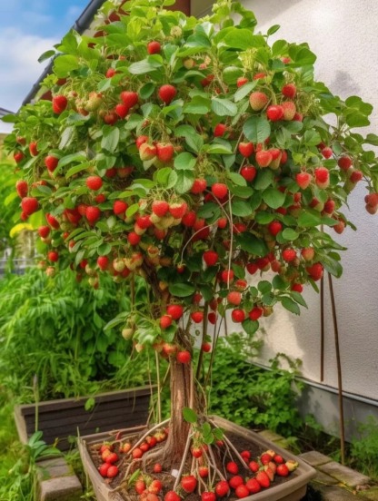 Нови оферти🍓Семена за саксийно растение джудже ягода