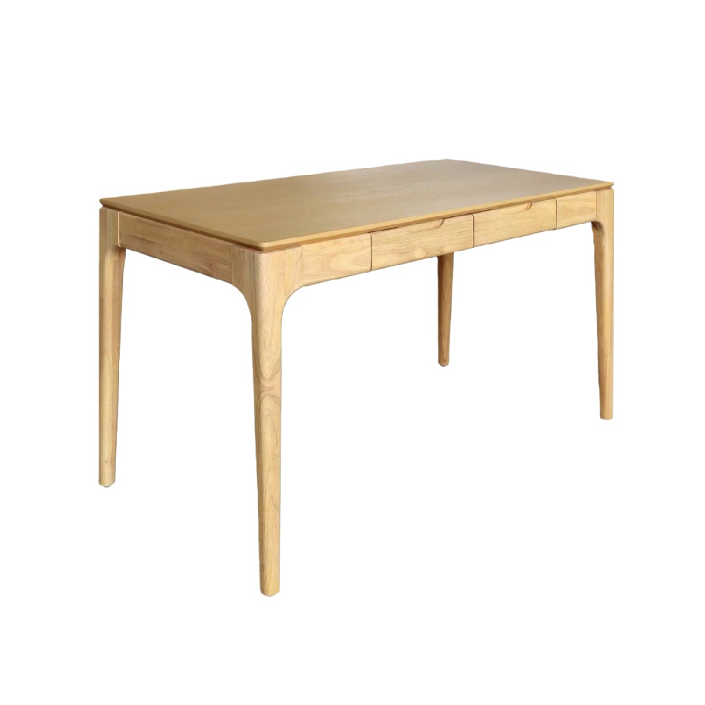 Drewniane biurko do domu i biura, lite drewno, naturalne-originnewmexico.store