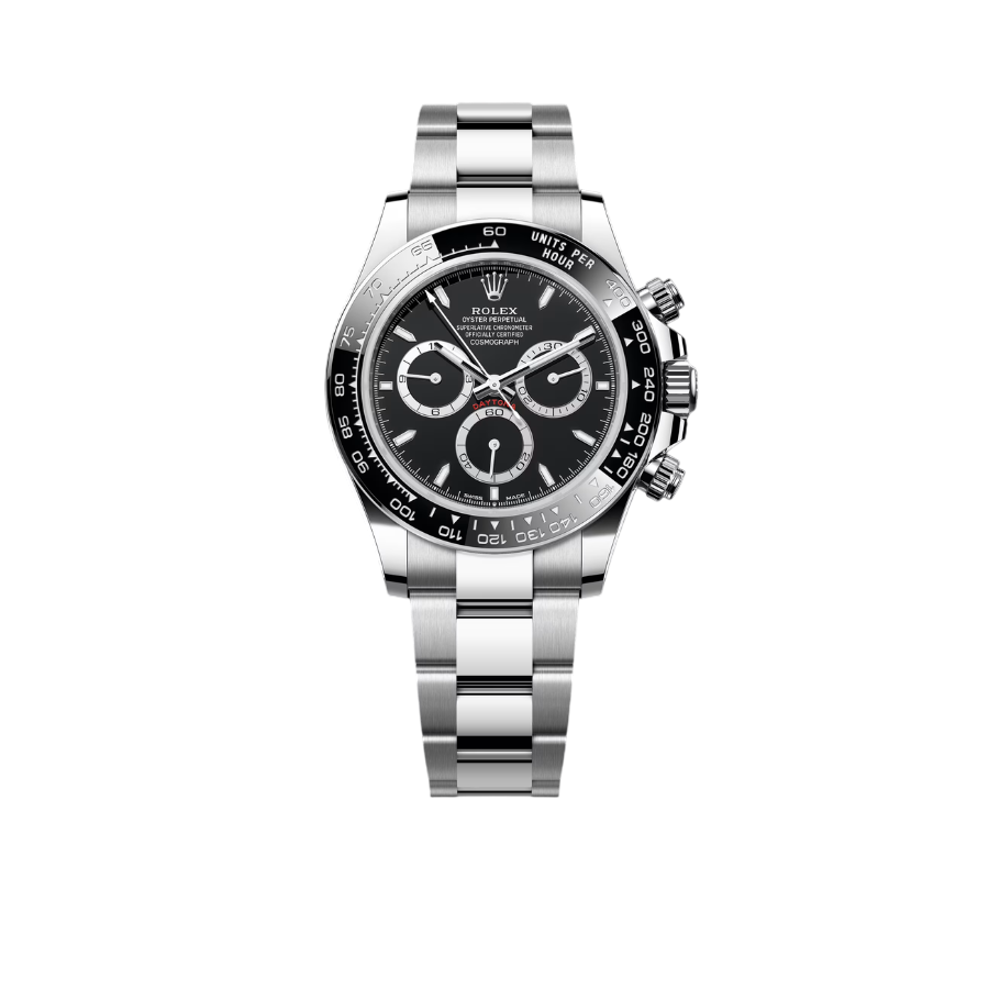 Rolex Daytona Panda 40mm Chronograph Black Dial Mens Watch M126500LN-0002