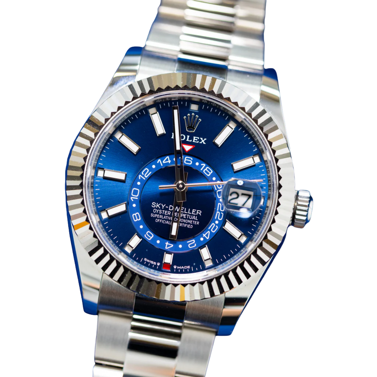 Rolex Sky-Dweller Stainless Steel Blue Dial Oyster 336934-0005 New