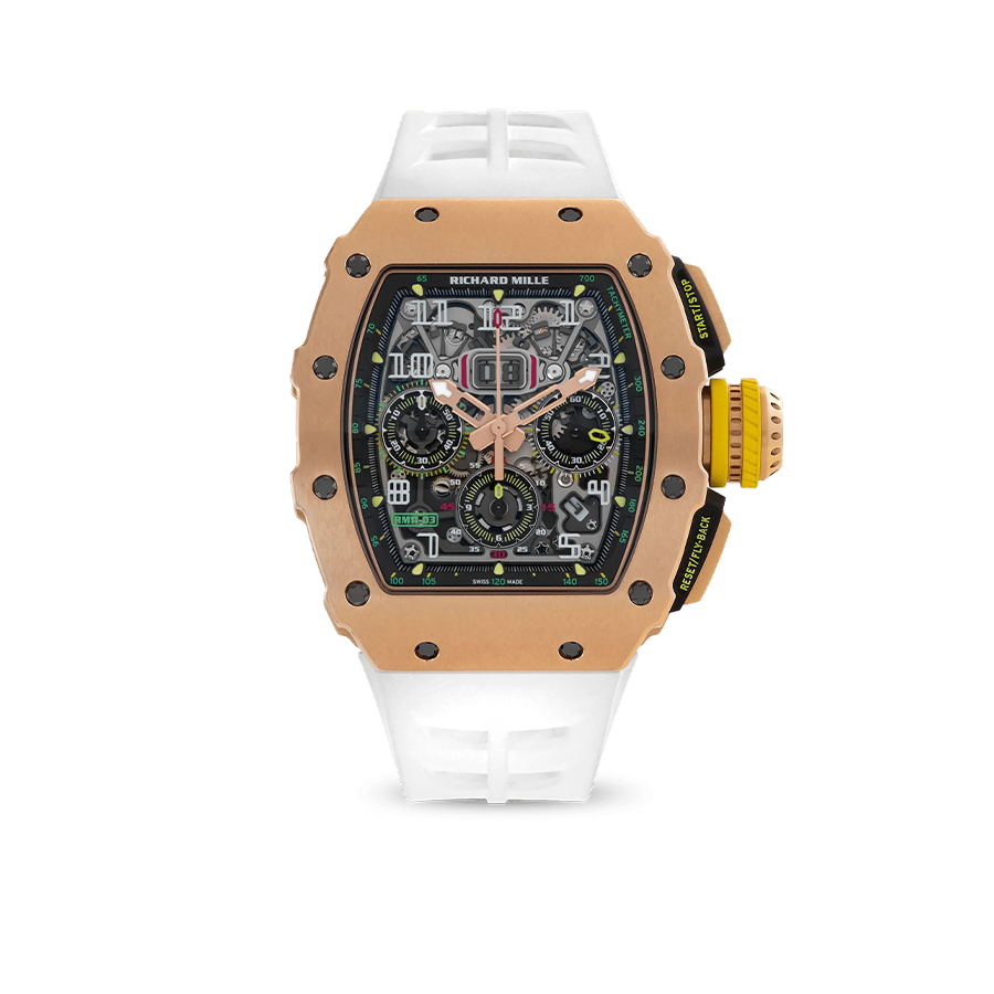 Richard Mille RM 11-03 18K Rose Gold, Skeleton Dial, 44 mm