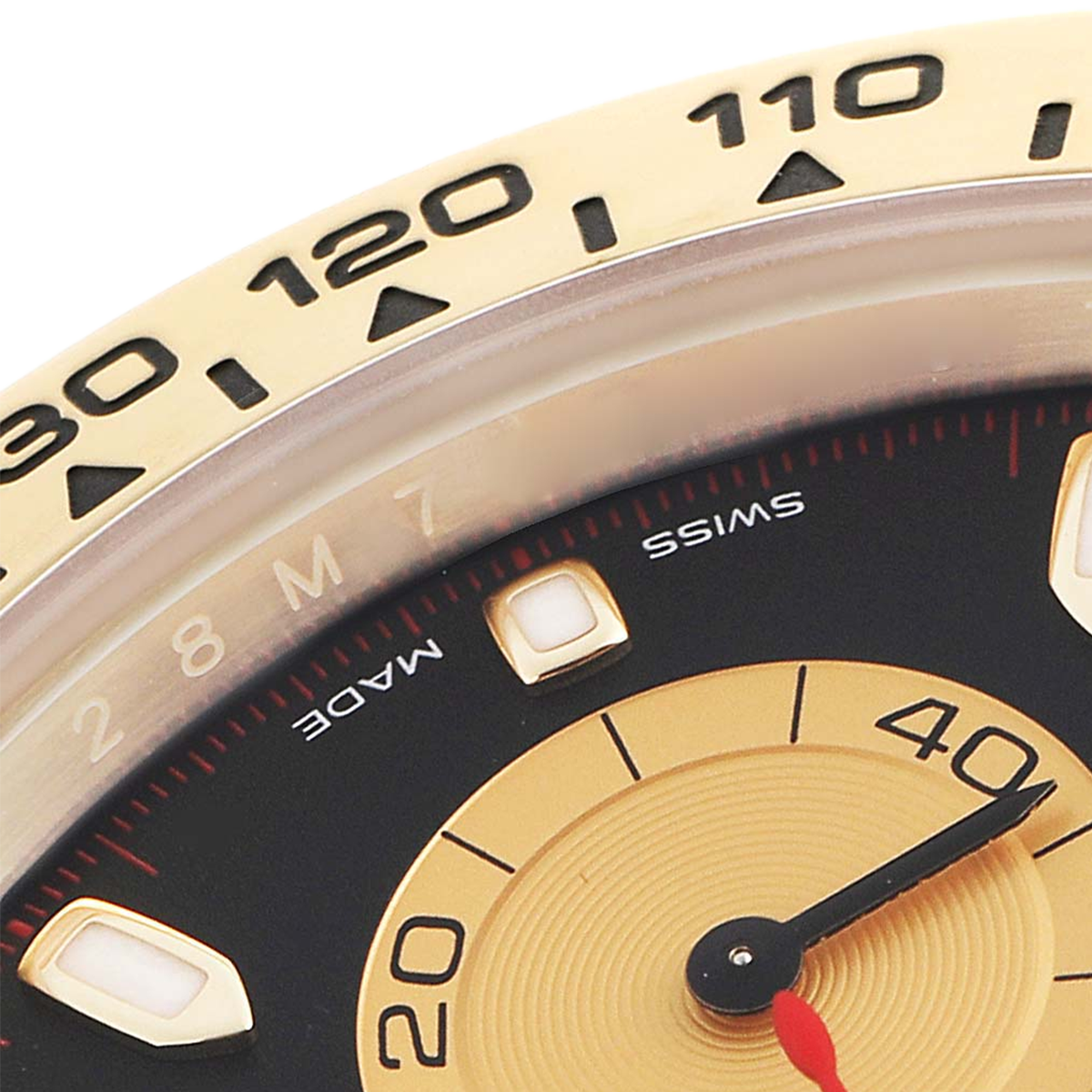 Rolex Daytona 40mm Black Dial Yellow Gold Mens Automatic Watch 116508