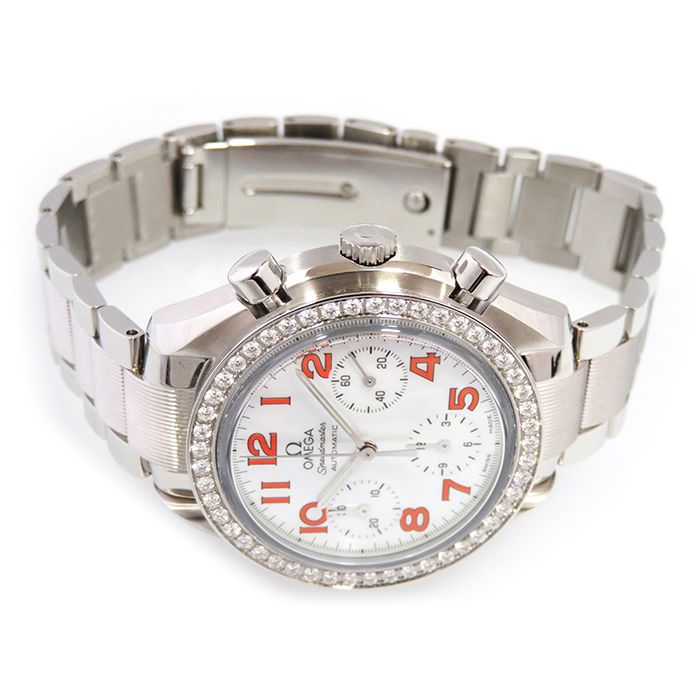 Omega Speedmaster with diamond-set bezel, priced at 3535.78.