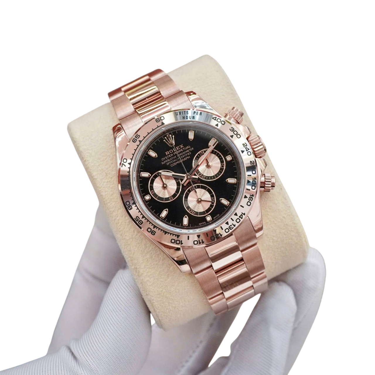 Rolex Cosmograph Daytona 40mm Everose Gold Black Dial – 126505