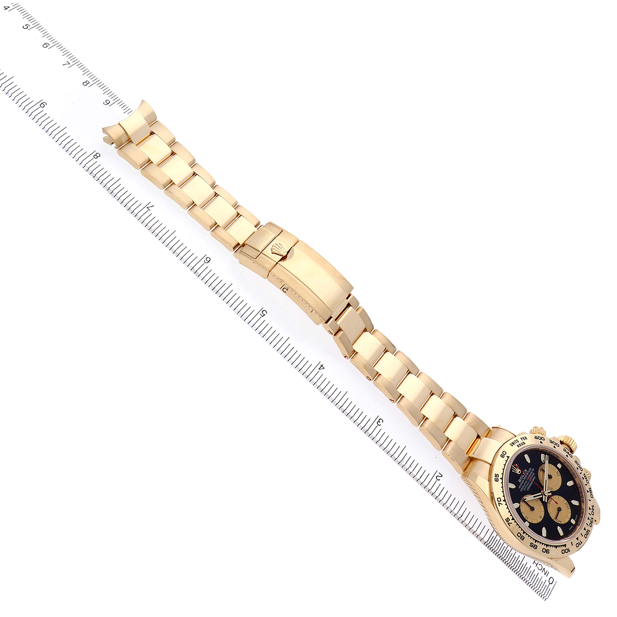 Rolex Daytona 40mm Black Dial Yellow Gold Mens Automatic Watch 116508