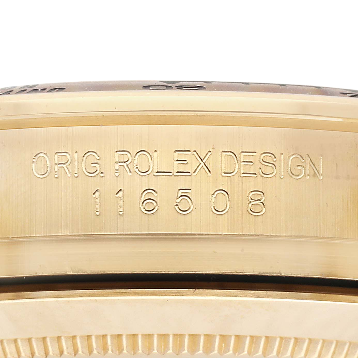 Rolex Daytona 40mm Black Dial Yellow Gold Mens Automatic Watch 116508