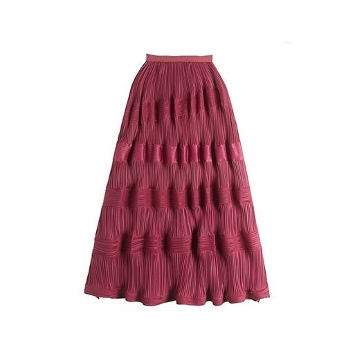Summer Temperament Skirts For Women High Waist Folds A Line Elegant Summer Skirt Female Fashion Style