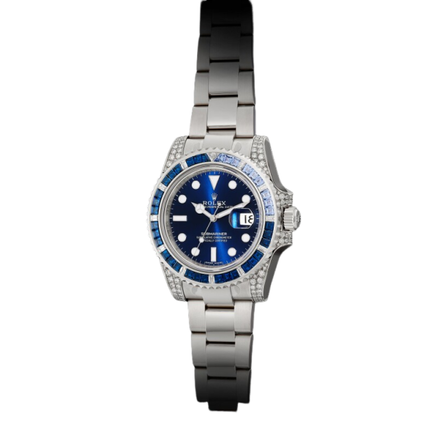 Rolex Submariner Date 40mm 116659SABR White Gold Blue Dial Sapphire Diamond Bezel