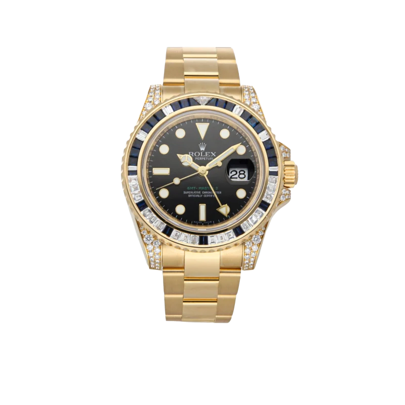 Rolex GMT-Master II 116758SA Yellow Gold Oyster Bracelet 40mm