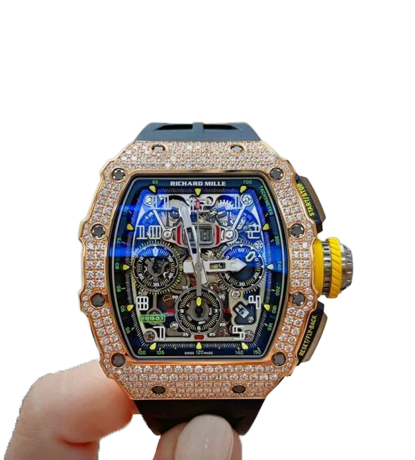 Richard Mille RM 11-03 Flyback Chronograph Diamond Set Rose Gold