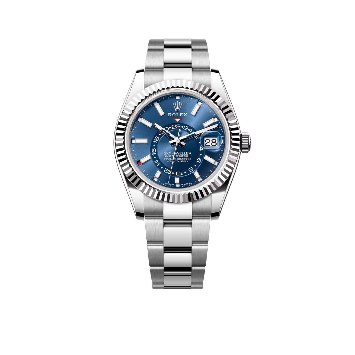 Rolex Sky-Dweller Stainless Steel Blue Dial Oyster 336934-0005 New