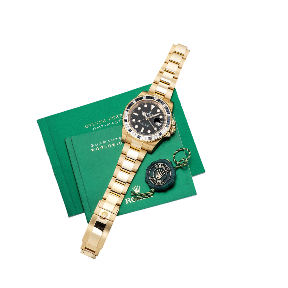 Rolex GMT-Master II 116758SA Yellow Gold Oyster Bracelet 40mm