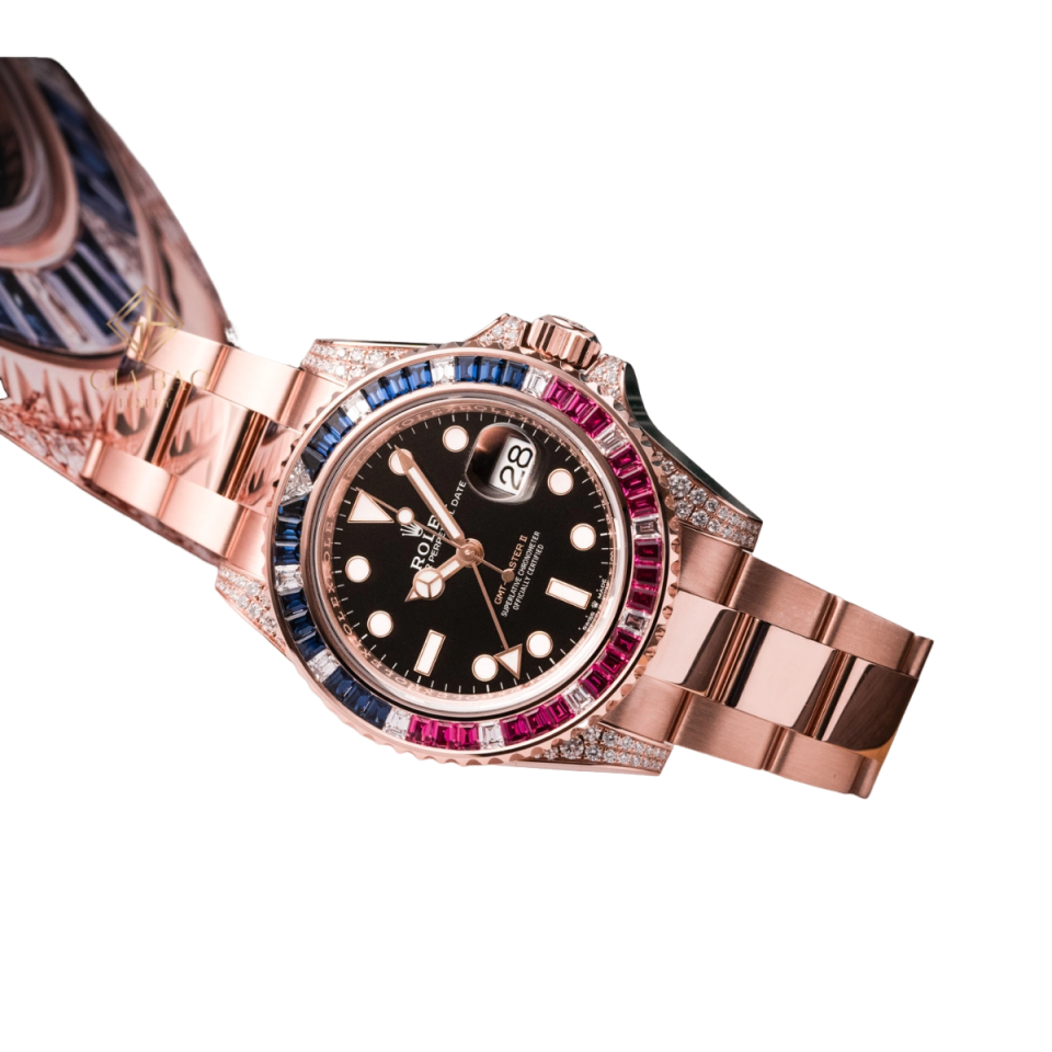 Rolex GMT-Master II 40mm Everose Diamond 126755SARU
