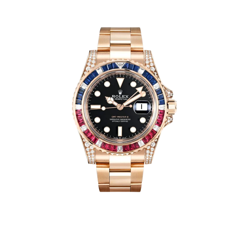 Rolex GMT-Master II 40mm Everose Diamond 126755SARU