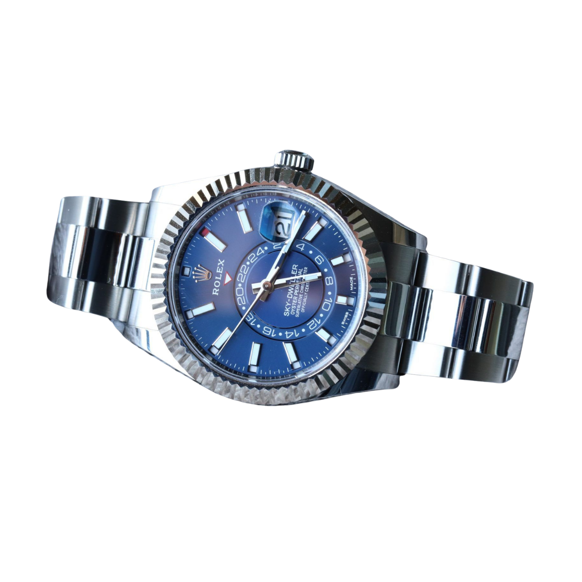 Rolex Sky-Dweller Stainless Steel Blue Dial Oyster 336934-0005 New