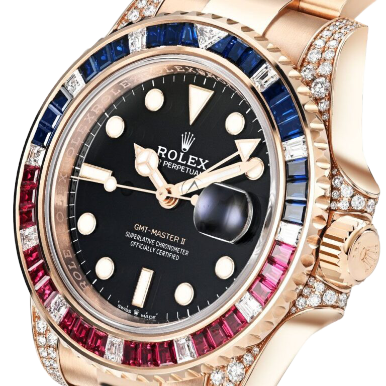Rolex GMT-Master II 40mm Everose Diamond 126755SARU