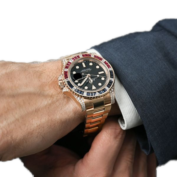 Rolex GMT-Master II 40mm Everose Diamond 126755SARU