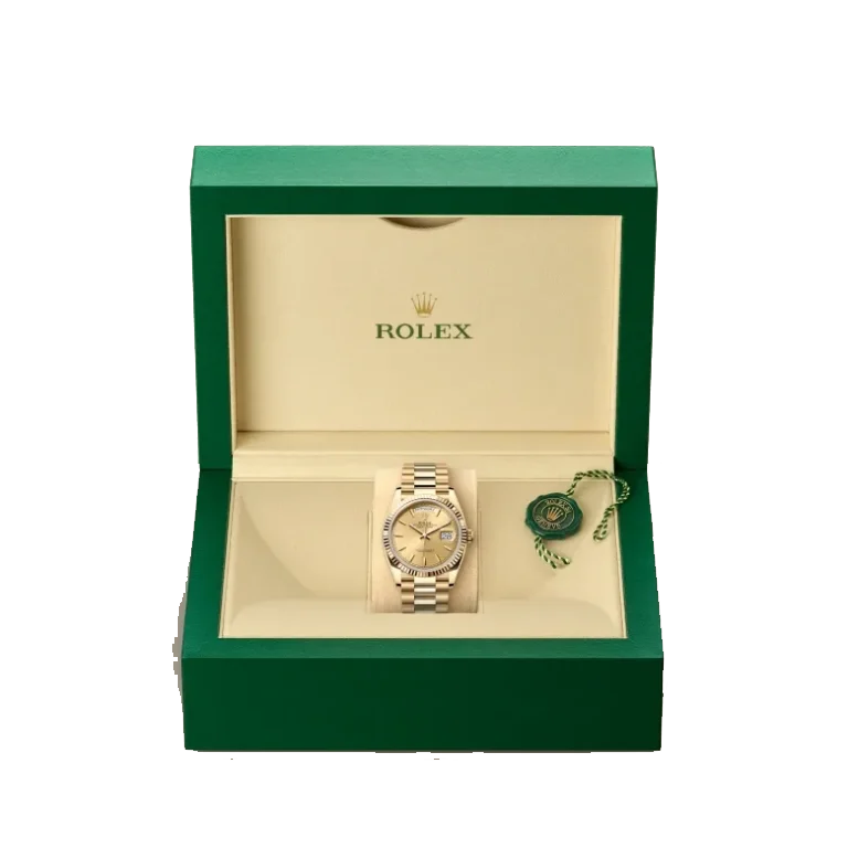 Rolex President Day-Date 40mm Yellow Gold Diamond Mens Watch 228238