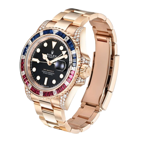 Rolex GMT-Master II 40mm Everose Diamond 126755SARU